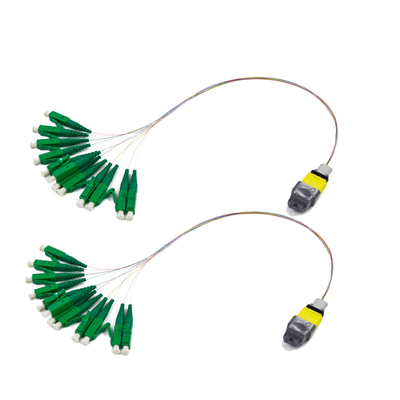 Мультимодное MPO - вносимая потеря 3.0mm гибкого провода оптического волокна 8LC низкая 50/125