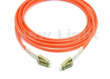 Оранжевый двойной кабель оптического волокна ЛК ЛК, мультимодный двухшпиндельный кабель оптического волокна для сети