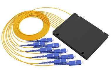 АБС Сплиттер 1кс8 оптического волокна ПЛК Пассиве цифров кладут тип в коробку с соединителем СК/ПК