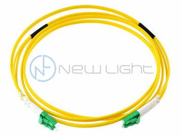 Зеленый гибкий провод стекловолокна кабеля 9/125ум волокна ЛК АПК СМ Г657А2 крытый