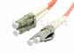 Оранжевый двойной кабель оптического волокна ЛК ЛК, мультимодный двухшпиндельный кабель оптического волокна для сети