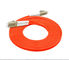 62.5 / 125 цвет апельсина длины ЛК ЛК гибкого провода оптического волокна 3.0мм подгонянный