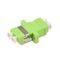 Пластиковый переходник ЛК оптического волокна к цвету ЛК ММ ОМ5 зеленому с керамическим рукавом