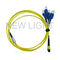 Сборка кабеля волокна 3.0mm OM3 MPO разъем-вилки 8
