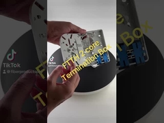 Внутренний пластиковый FTTH коробка окончания, 2 волокна стены выходной кабеля коробка окончания