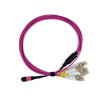 8 / 12/16/24 кабеля хобота волокон MPO MTP Pre прекращенного для LANS/WANS/FTTX
