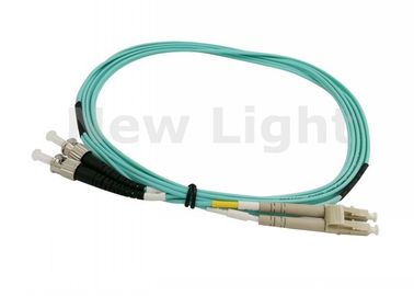 Соединитель 50/125 блеска УПК кабеля ПВК гибкого провода волокна СТ ЛК мультимодный двухшпиндельный