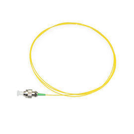 Желтый гибкий провод оптического волокна цвета ФК, отрезки провода волокна одиночного режима диаметра 0.9ММ