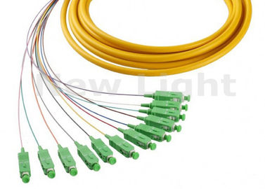 Отрезки провода 1 оптического волокна разветвителя ядра СК АПК 12 СМ соединительных кабелей оптического волокна метра симплексные