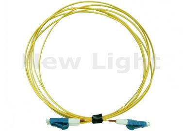 Желтый гибкий провод волокна ЛК ЛК, материал ПВК симплексный кабель оптического волокна в 3 метра
