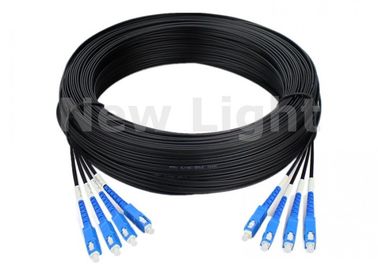 Дуплекс кабеля оптического волокна одиночного режима 4 ядров однорежимный, кабель оптического волокна СК 100М Г657А