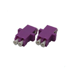 Пурпурный переходник дуплекса переходника оптического кабеля/ОМ4 ЛК с размером зажимов небольшим