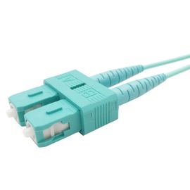 СК - соединительные кабели ОМ3 оптического волокна дуплекса режима ЛК Мулти - цвет Аква 300