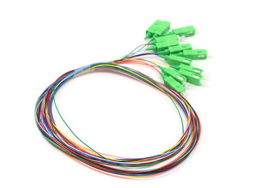 12 отрезок провода волокна одиночного режима соединителя СК/АПК цветов 0.9мм оптически