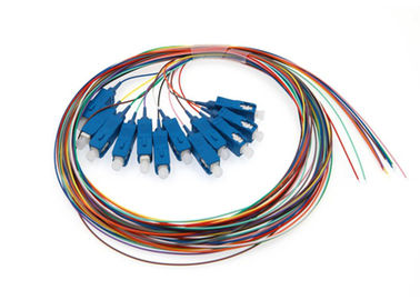 Изготовленный на заказ СК отрезка провода оптического волокна/Э2000/соединитель 0.9мм ФК/СТ 12 цвета привязывают