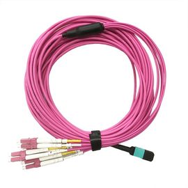 8 проводка оптического волокна дуплекса 10Г ОМ3 волокна МТП-4ЛК дует вне/кабель проламывания