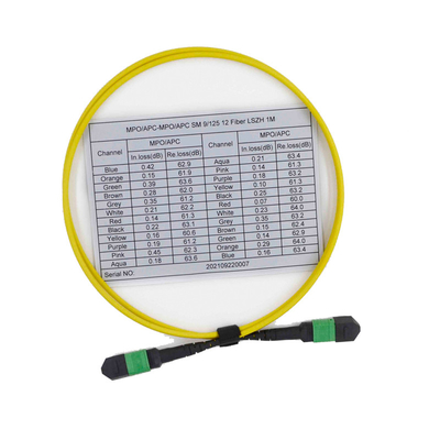 Купить Гибкий провод женского волокна кабеля 12 OS2 9/125 MPO MTP мультимодный online manufacture