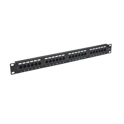 Купить Металлическая защитная панель с 24 портами RJ45 Patch Panel RoHS/UL/CE сертифицированная для Cat5e/Cat6/Cat6a/Cat7 Ethernet online manufacture