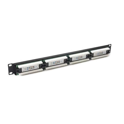 Купить 24 Порт-рэк Монтируемая RJ45 Ethernet Patch Panel совместимая с кабелями Cat5e и Cat7 online manufacture
