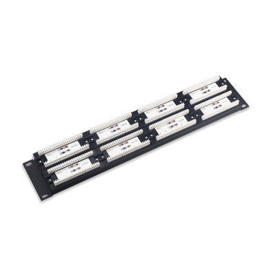 Купить RoHS сертифицированный защищенный 24 портами RJ45 Ethernet Patch Panel с управлением кабелями online manufacture