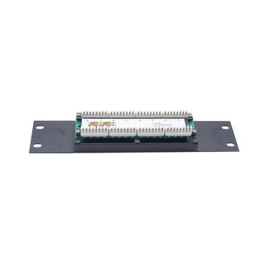 Купить Черная металлическая предустановленная патч-панель RJ45 высотой 1U/2U с кабельным органайзером для Ethernet-сетей online manufacture