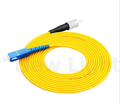Купить FC-SC Single Mode Fiber Optic Patch Cord с диаметром 3,0 мм и низкой потерей вставки online manufacture