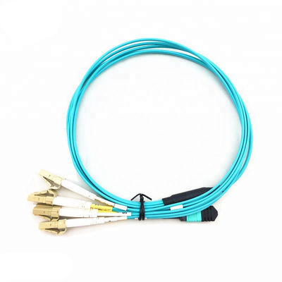 Купить 5M OM4 MPO Fiber Optic Patch Cord с 12-ядерным женским LC-коннектором online manufacture