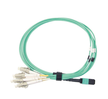 Купить 3.3 футовый MPO MTP кабель до 8xLC Fan-out Patch Cord 50/125 Multimode Fiber Optic Patch Cord online manufacture