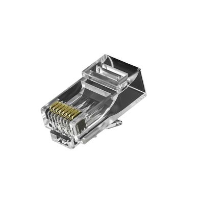 Купить Экранированный разъем RJ45 CAT7 с комплектом зажимов с ферритовым сердечником - Промышленный двухкомпонентный дизайн для высокоскоростного Ethernet online manufacture
