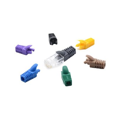 Купить CAT7 Shielded RJ45 Ethernet Connector с пропускной способностью 600 МГц, двухчастным металлическим корпусом и катастрофическим щитом online manufacture