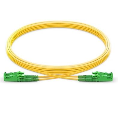Купить E2000 APC Single Mode Duplex Fiber Optic Patch Cord с LSZH материалом и настраиваемой длиной online manufacture