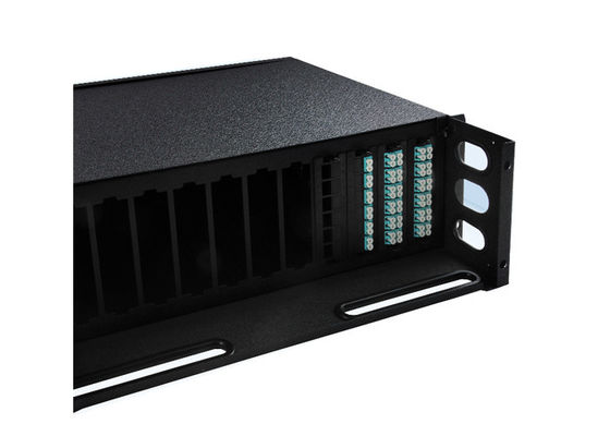 Купить 1U Rack Mount Multimode Fiber Optic Patch Panel с выдвижным ящиком для сетей FTTH FTTX online manufacture