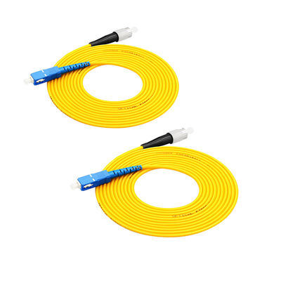 Купить Настраиваемая длина Simplex Single Mode LC-LC Fiber Optic Patch Cord для высокоскоростной передачи данных online manufacture