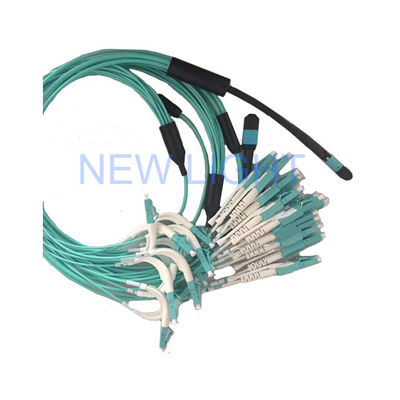 Купить 5м OM4 (OM3) 50/125 MPO Female Connector к LC Duplex Multifiber Jumper с настраиваемой длиной online manufacture