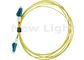 Желтый гибкий провод волокна ЛК ЛК, материал ПВК симплексный кабель оптического волокна в 3 метра
