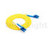 ЛК - волокно 2,0 двойника кабеля оптического волокна ПВК одиночного режима 9/125 ЛК желтое/3,0 мм