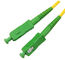 Двухшпиндельный Ферруле блеска АПК соединителя зеленого цвета СК гибкого провода кабеля оптического волокна отсчета
