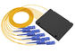 АБС Сплиттер 1кс8 оптического волокна ПЛК Пассиве цифров кладут тип в коробку с соединителем СК/ПК