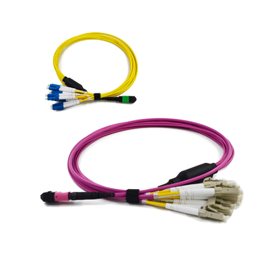 Низкий PDL QSFP совместимый высоконадежный MTP/MPO волокна кабеля с компактным дизайном