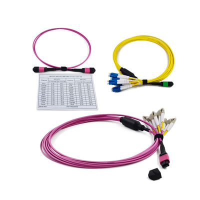 Низкие вносимые потери ≤0.35 дБ Кассета MPO на LC 3.0 мм 12/24 волокна Кассета MPO/MTP