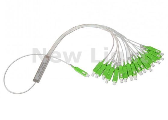 1x16 ABS Black Box Fiber Optic Splitter с 3,0 мм входным кабелем для приложений FTTX и FTTH
