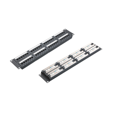 Раковиночная установка RJ45 Ethernet Patch Panel с защитой и управлением кабелями