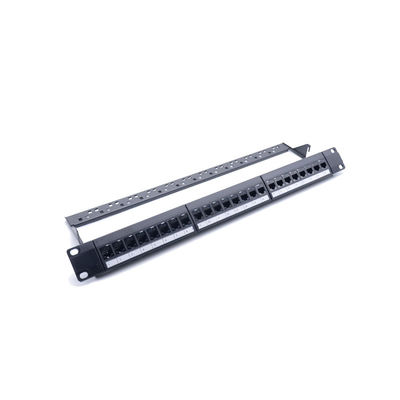 24-портовая патч-панель RJ45 высотой 1U с IDC-разъемами 110/Krone для эффективного управления сетью