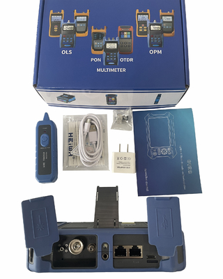 1310 / 1550nm Mini OTDR оптический рефлектометр временного домена сенсорный экран OPM VFL OSL LED