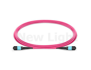 12-ядерный OM4 MPO MTP Patch Cord с 3,0 мм LSZH Magenta кабелем и женским разъемом
