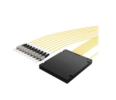 Сертифицированный CE однорежимный оптический разделитель волокон 1x16 с соединителем SC APC для телекоммуникационных систем