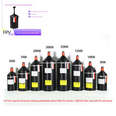 Волоконно-оптический кабель для БПЛА военного назначения с высокоскоростной передачей данных, одномодовым волокном и корпусом из алюминиевого сплава для оборонных операций