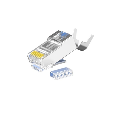 Промышленные розетки CAT6 RJ45 - прозрачный корпус, покрытый золотом 50 микрон