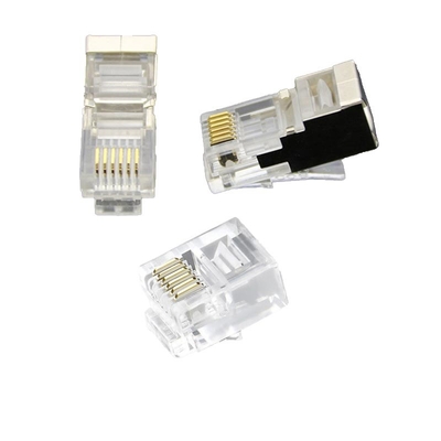 Прозрачные модульные розетки CAT6 за заводскую цену - 8P8C, легко сжимаемые, проверенные на случайности