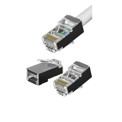 Комплект соединителей CAT5e/CAT6/CAT7 RJ45 - опции с защитой и без защиты, оптовая скидка